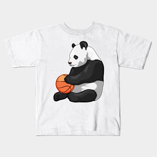 Panda Basketball player Basketball Kids T-Shirt